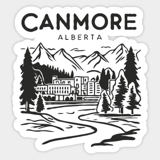 Canmore Alberta. Banff National Park Sticker